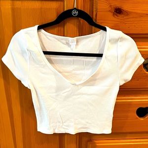 Cropped Short Sleeve Tee
